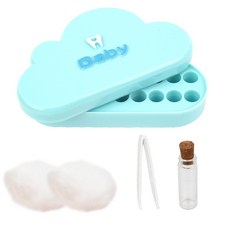 출산기념 유치보관함 배냇머리케이스 블루컬러