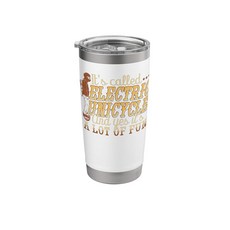 유크 라이딩 모노사이클 라이더 전기 외발 스테인리스 스틸 단열 텀블러라고, White, 20 Ounces