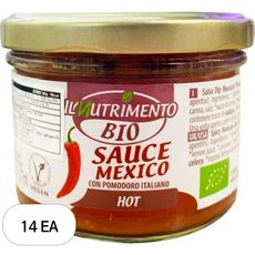 일뉴트리멘토 유기농 멕시칸 핫 살사 소스, 180g, 14개