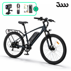 삼천리자전거 26 팬텀 HX 전동 전기 MTB 전기 자전거 2026년형, 다크그린블랙(면허필요)