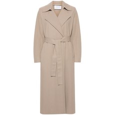 해리스워프런던 노치드 라펠 벨트 트렌치코트