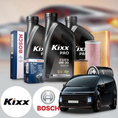 스타리아 1.6(하브) 가솔린 킥스 제로 0W30 퍼포먼스 합성엔지오일 필터세트