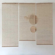 모시가리개 삼베 가리개 창문 조각보 규방공예 카페 한옥 베란다 롤커튼