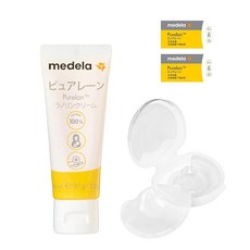 메델라 가슴케어세트 A유두케어크림 퓨어 레인 37g + 콘택트 니플 실드 L사이즈 24mm 퓨어 레인 샘플 포함