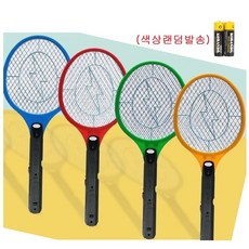전기모기채 초록3중안전망 건전지포함 파리채 모기채, 상세페이지 참조