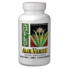 SOURCE NATURALS 蘆薈精華素食錠 無麩質無糖, 1入, 30顆