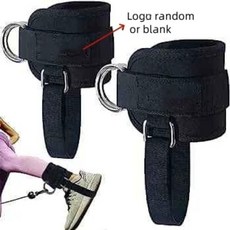 케이블 기계 다리 둔부 운동 저항 밴드 강도 훈련 피트니스 장비 조정 발목 스트랩, 2. black-a pair, 기본