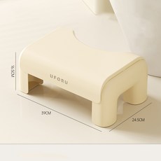 KDNC 가정용 두꺼운 미끄럼 방지 변기 발 받침대, 그림