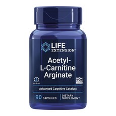 LIFE EXTENSION 乙醯左旋肉鹼精氨酸鹽, 1個, 90顆