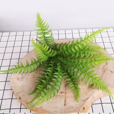 仿真蕨類綠植軟膠波斯草植物盆栽擺件拍攝假草道具, 小枝賢蕨草, 1個