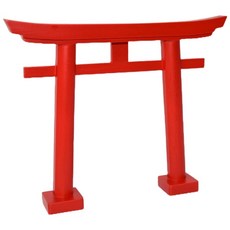 日本製 木製 鳥居 擺飾 高16cm 日本靜岡木工製 - 日式居家擺設，增添禪意與祝福