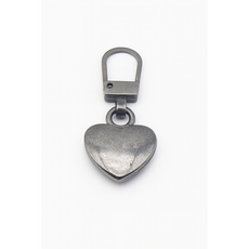 [오소사소] 지퍼고리 수선 3P 한세트(하트 디자인), 3개, 실버