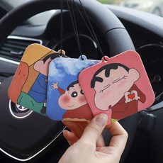 FATTYS (12개 개별 포장)차량용 방향제 시트 150일 지속, 1박스, 짱구 방향제