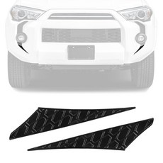 Karltys 토요타 4러너 2014-2024와 호환되는 4러너 전면 안개등 데칼 2개 4러너 액세서리 2024용 블랙 범퍼 그릴 트림 ABS 플라스틱 소재, Karltys 토요타 4러너 2014-2024와 호환되