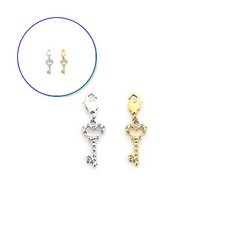 쌍문상회 지금 필요한 열쇠 크리스탈팔찌 팔찌 참 도금팔찌 큐빅팔찌 16KGP 31872EA