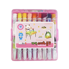 아이비스 수채화물감 핑크, 18색, 308g