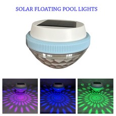 새로운 Led 태양 부동 램프 수영장 공 전지 패널 연못 드리프트 방수 글로우 쇼 디스코 색상 변경 조명, warm light