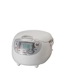 象印微電腦電子鍋6人份 多種烹煮模式 保溫功能 簡約外觀設計, 白色, NS-ZEF10