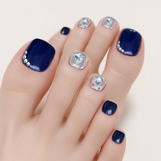 엘씨 감성 데일리룩 셀프네일 패디팁 인조발톱, 1개, 패디팁 02_블링블루