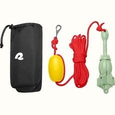 Retrospec Mainstay 1.6kg(3.5파운드) 접이식 그래프넬 앵커 키트 7.6m(26피트) 로프 PP 부표 방수 여행 가방 및 녹 방지 스냅 후크 포함 공, Retrospec Mainstay 1.6kg(3.5파운