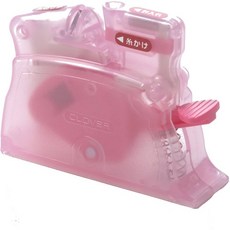 클로버 크로바 자동 실꿰기 수예 재봉 바느질 노안 실 끼우는 도구, 1개, 핑크