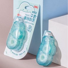 델리 구름 양면 풀테이프 꾸미기 만들기 재료 가계부 정리 WTG107, 1개, 리필 화이트(WTG107TX)