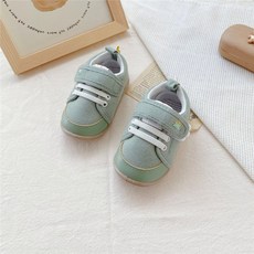 Annie 寶寶學步鞋，卡其色/白色/綠色，軟底布鞋，男女童適用