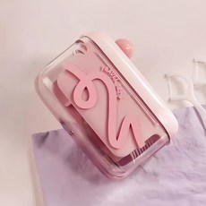 便攜式旅行牙具收納盒 輕巧設計 多功能收納 安全材質 多色可選, 粉色, 1個