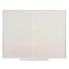 배수 패드 싱크대 물빠짐 설거지 건조대 물받이, L. 아이보리 화이트 대형 50.542.5cm