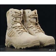 野戰搖滾 三角洲部隊高品質特戰軍靴-側拉式拉鍊 黑色多地形迷彩 登山靴作戰靴工作靴勤務靴暗夜迷彩軍靴特勤靴