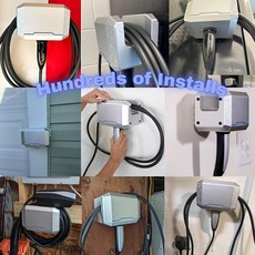 Thor's Hammer 테슬라 EV 모바일 충전 케이블 오거나이저 | 알루미늄으로 제작 벽 마운트 홀더 모든 모델 S|3|X|Y 및 EV에 적합, Thor's Hammer 테슬라 EV 모바일 충전 케이