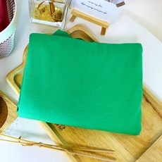 CRT 035 탐나요 레이온 스판 속 기모 원단 무지 패브릭 발열 보온 천, 1개, 밝은그린