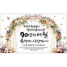 해피파티 구순현수막 90년의세월 7종, 90년의세월-1