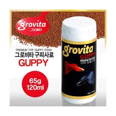 그로비타(grovita) 구피 전용 사료, 120ml, 65g, 1개