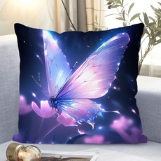 아름다운 꽃패턴 소파쿠션 양면 소파 쿠션 솜 포함 세탁가능 고탄력 트렌디 꽃스타일 수집가 추천 특별한 디자인 트렌디한 스타일, XKHD-7, 40 x 40CM (솜포함 양면쿠션)