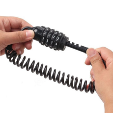 자전거 비밀 번호 자물쇠 튼튼한 와이어 킥보드 오토바이 비밀 번호 자물쇠 전동 도난 방지 150cm 휴대용