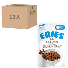 Eries 伊瑞思 益生元主食狗餐包 85g*12入, 85g, 12個, 雞 鮪 雞肝三拼