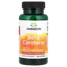Swanson 베타카로틴 25000IU(RAE 7500mcg) 소프트젤 300정, Swanson베타카로틴25000IURAE7500mcg소, 1개
