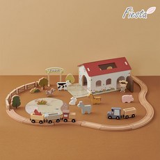 피에스타 빌리지 팜 하우스 레일 기차세트, 혼합색상, 1개