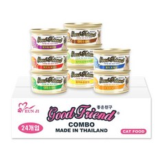 굿프랜드 고양이 간식캔 8종콤보, 단품, 85g, 1세트