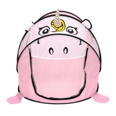 캐보트 아동 동물팝업텐트, 핑크 유니콘, 1개