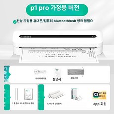 PHYCO 휴대용미니프린터 오답노트 미니 학생 문서, 1개, P1 Pro 가정용