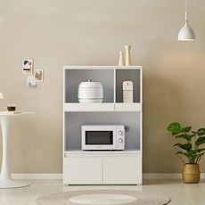 그레이스1200와이드렌지대 가로80cm 주방수납장 렌지다이 전자렌지대, 화이트