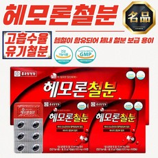 종근당 고흡수 헤모론철분 (500mg/120캡슐) x 2개