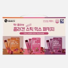 딱좋아 콜라겐 젤리스틱 믹스 패키지 (석류15+타트체리15+ABC15), 900g, 1세트