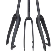 DODICI 700C55C 탄소 섬유 도로 자갈 포크 산악 자전거 27.5인치 하드, 02 Non Tapered