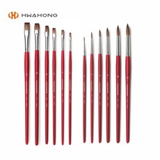화홍 수채화붓 771 6본세트(환)(평), 1개, 환세트