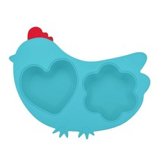 Innobaby Din Din 스마트 실리콘 닭 찜기 뚜껑 포함 아동용 블루 (SIL-CKS01), Innobaby Din Din 스마트 실리콘 닭 찜기,