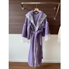 실크 가운 파자마 샤워 부드러운 잠옷 목욕 실내복 C