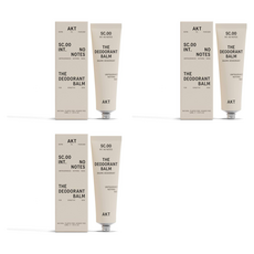 AKT 데오드란트 밤 1.7 fl oz 무향 3팩